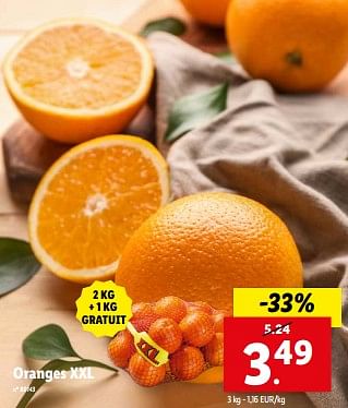 Promoties Oranges xxl - Huismerk - Lidl - Geldig van 08/05/2024 tot 14/05/2024 bij Lidl