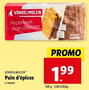 Promoties Pain d’épices - Vondelmolen - Geldig van 08/05/2024 tot 14/05/2024 bij Lidl
