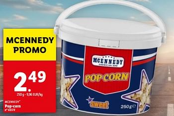 Promotions Pop-corn - Mcennedy - Valide de 08/05/2024 à 14/05/2024 chez Lidl