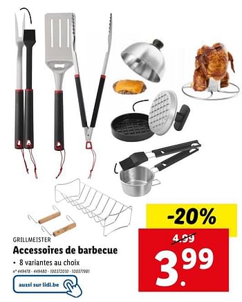 Promoties Accessoires de barbecue - Grill Meister - Geldig van 08/05/2024 tot 14/05/2024 bij Lidl