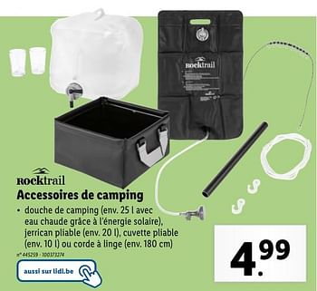 Promotions Accessoires de camping - Rocktrail - Valide de 08/05/2024 à 14/05/2024 chez Lidl