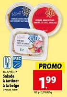 Promotions Salade à tartiner à la belge - Bel Appétit - Valide de 08/05/2024 à 14/05/2024 chez Lidl