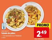 Promotions Salade de pâtes - Chef select - Valide de 08/05/2024 à 14/05/2024 chez Lidl