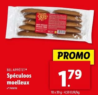Promoties Spéculoos moelleux - Bel Appétit - Geldig van 08/05/2024 tot 14/05/2024 bij Lidl