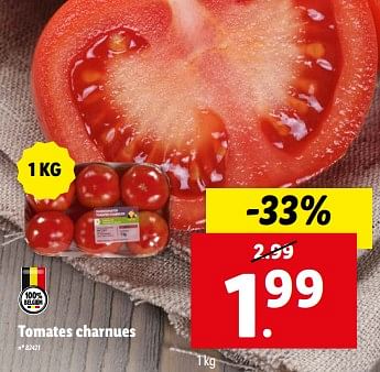 Promoties Tomates charnues - Huismerk - Lidl - Geldig van 08/05/2024 tot 14/05/2024 bij Lidl
