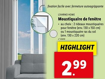 Promoties Moustiquaire de fenêtre - Livarno - Geldig van 08/05/2024 tot 14/05/2024 bij Lidl