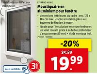 Promotions Moustiquaire en aluminium pour fenêtre - Livarno - Valide de 08/05/2024 à 14/05/2024 chez Lidl