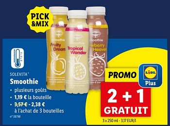 Promoties Smoothie - Solevita - Geldig van 08/05/2024 tot 14/05/2024 bij Lidl