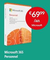 Promotions Microsoft 365 personnel - Microsoft - Valide de 26/04/2024 à 31/05/2024 chez Selexion