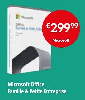 Promoties Microsoft office famille + petite entreprise - Microsoft - Geldig van 26/04/2024 tot 31/05/2024 bij Selexion