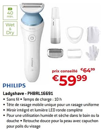 Promotions Philips ladyshave - phbrl16691 - Philips - Valide de 26/04/2024 à 31/05/2024 chez Exellent