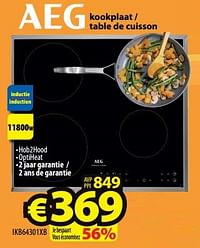 Aeg kookplaat - table de cuisson ikb64301xb-AEG