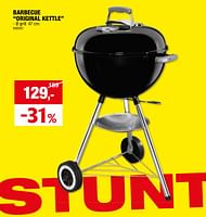Promoties Barbecue original kettle - Weber - Geldig van 17/04/2024 tot 30/06/2024 bij Hubo