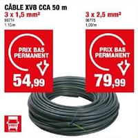 Promotions Câble xvb cca - Profile - Valide de 24/04/2024 à 05/05/2024 chez Hubo