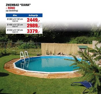 Promoties Zwembad diana rond - Huismerk - Hubo  - Geldig van 17/04/2024 tot 30/06/2024 bij Hubo