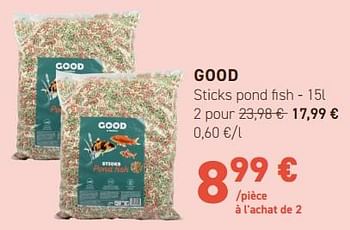 Promoties Good sticks pond fish - Good - Geldig van 02/05/2024 tot 12/05/2024 bij Tom&Co