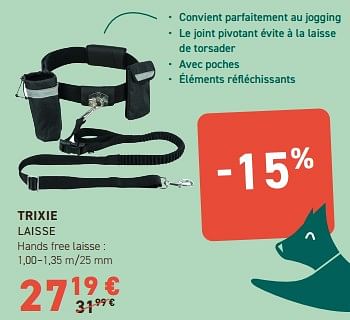Promoties Trixie laisse - Trixie - Geldig van 02/05/2024 tot 12/05/2024 bij Tom&Co