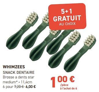 Promotions Whimzees snack dentaire - Whimzees - Valide de 02/05/2024 à 12/05/2024 chez Tom&Co