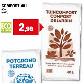 Promoties Compost - Huismerk - Hubo  - Geldig van 24/04/2024 tot 05/05/2024 bij Hubo