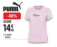 Promoties T shirt dames - Puma - Geldig van 29/04/2024 tot 12/05/2024 bij Intersport