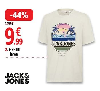 Promotions T shirt heren - Jack & Jones - Valide de 29/04/2024 à 12/05/2024 chez Intersport