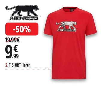 Promoties T shirt heren - Airness - Geldig van 29/04/2024 tot 12/05/2024 bij Intersport