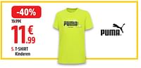 Promoties T shirt kinderen - Puma - Geldig van 29/04/2024 tot 12/05/2024 bij Intersport
