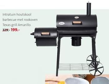 Promoties Intratuin houtskool barbecue met rookoven texas grill amarillo - Huismerk - Intratuin - Geldig van 06/05/2024 tot 19/05/2024 bij Intratuin