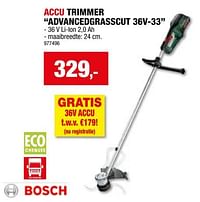 Bosch accu trimmer advancedgrasscut 36v 33-Bosch