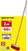 Promoties Bezem met steel - AVR - Geldig van 24/04/2024 tot 05/05/2024 bij Hubo