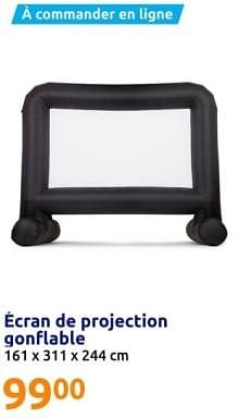 Promotions Ècran de projection gonflable - Produit Maison - Action - Valide de 01/05/2024 à 07/05/2024 chez Action