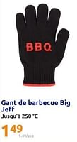 Promotions Gant de barbecue big jeff - Big Jeff - Valide de 01/05/2024 à 07/05/2024 chez Action