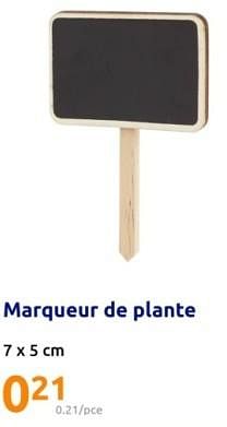 Promoties Marqueur de plante - Huismerk - Action - Geldig van 01/05/2024 tot 07/05/2024 bij Action