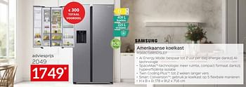 Promoties Samsung amerikaanse koelkast rs68cg885dslef - Samsung - Geldig van 26/04/2024 tot 31/05/2024 bij Selexion