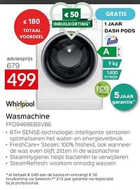 Whirlpool wasmachine ffd9469ebsvbe-Whirlpool