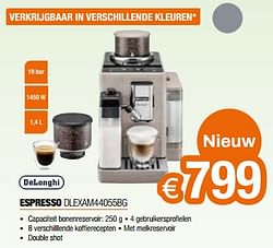 Delonghi espresso dlexam44055bg