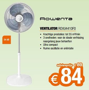 Promoties Rowenta ventilator rovu4410f0 - Rowenta - Geldig van 26/04/2024 tot 31/05/2024 bij Expert