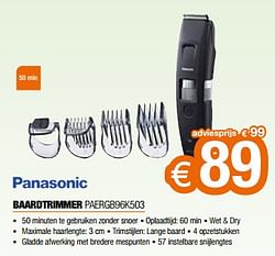 Panasonic baardtrimmer paergb96k503