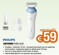 Promoties Philips ladyshave phbrl16691 - Philips - Geldig van 26/04/2024 tot 31/05/2024 bij Expert