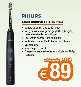 Promotions Philips tandenborstel phhx683044 - Philips - Valide de 26/04/2024 à 31/05/2024 chez Expert