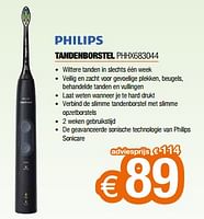 Promoties Philips tandenborstel phhx683044 - Philips - Geldig van 26/04/2024 tot 31/05/2024 bij Expert