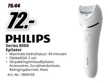 Promotions Philips series 8000 epilator - Philips - Valide de 04/05/2024 à 12/05/2024 chez Media Markt