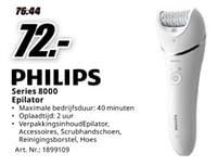 Promoties Philips series 8000 epilator - Philips - Geldig van 04/05/2024 tot 12/05/2024 bij Media Markt