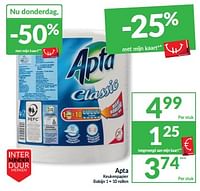Promoties Apta keukenpapier - Apta - Geldig van 07/05/2024 tot 12/05/2024 bij Intermarche
