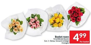 Promoties Boeket rozen - Huismerk - Intermarche - Geldig van 07/05/2024 tot 12/05/2024 bij Intermarche