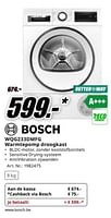 Promotions Bosch wqg233dmfg warmtepomp droogkast - Bosch - Valide de 04/05/2024 à 12/05/2024 chez Media Markt