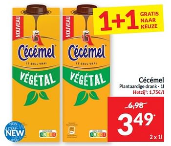 Promotions Cécémel plantaardige drank - Cecemel - Valide de 07/05/2024 à 12/05/2024 chez Intermarche