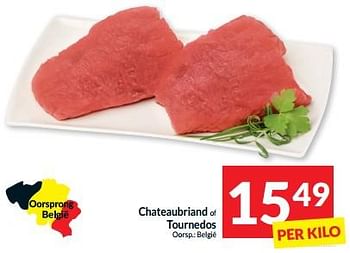 Promotions Chateaubriand of tournedos - Produit maison - Intermarche - Valide de 07/05/2024 à 12/05/2024 chez Intermarche