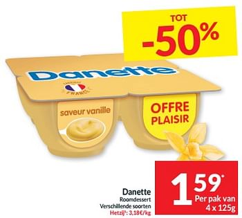 Promotions Danette roomdessert - Danone - Valide de 07/05/2024 à 12/05/2024 chez Intermarche