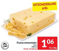 Promoties Franse emmentaler kaas - Huismerk - Intermarche - Geldig van 07/05/2024 tot 12/05/2024 bij Intermarche